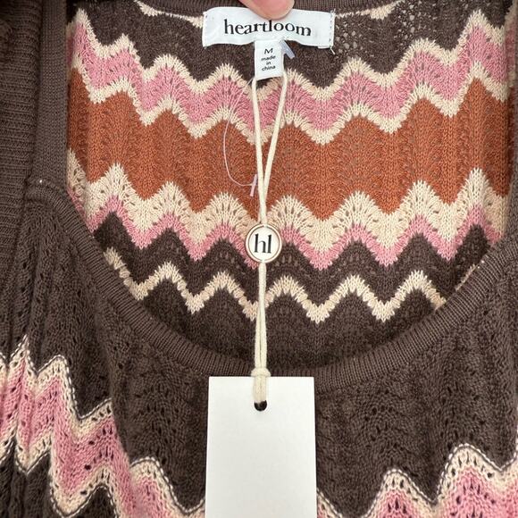 NWT NEW Heartloom Bennet Crochet Zig Zag Maxi Dress - Picture 4 of 8